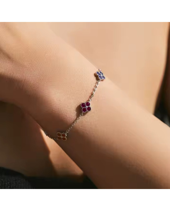 Farebný strieborný náramok Essence-320864-20