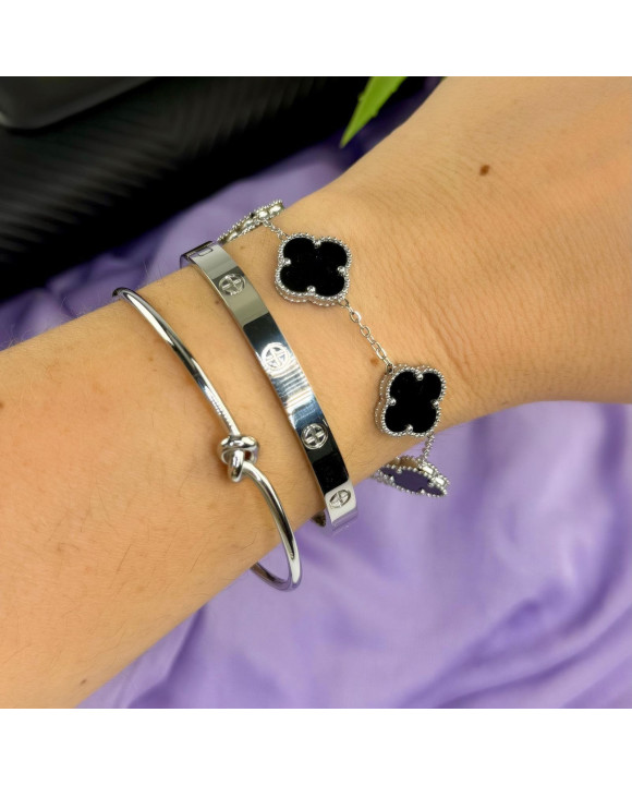 Dámsky oceľový náramok uzol-321950-20