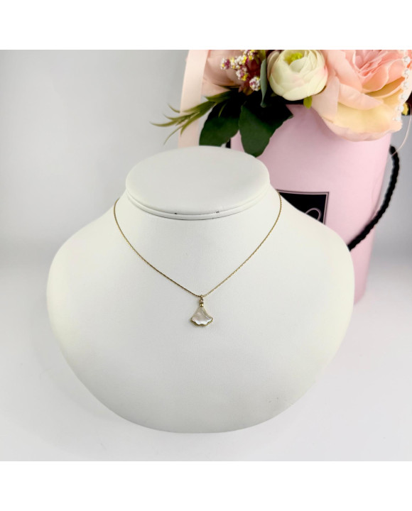 Dámsky oceľový náhrdelník s príveskom-321774-20