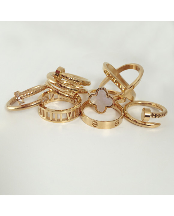 Dámsky oceľový prsteň 