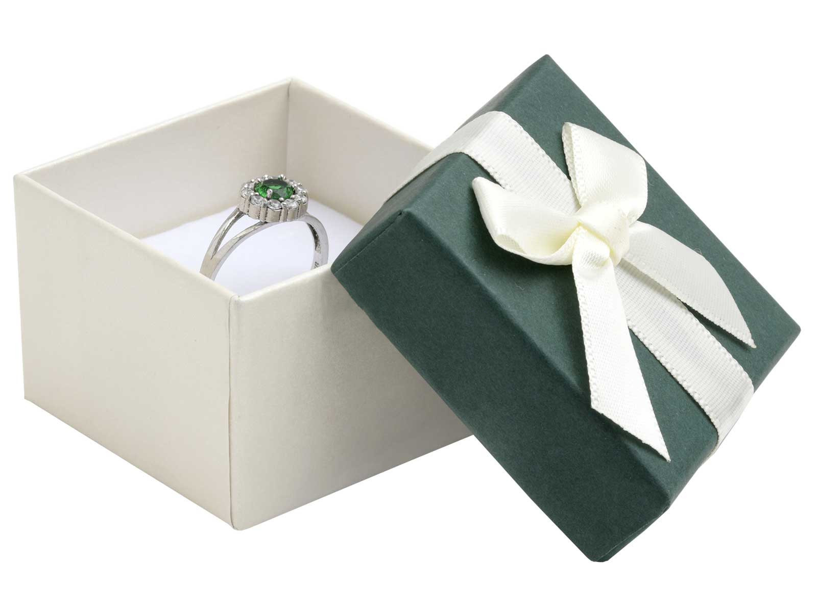 Zelená papierová darčeková krabička s mašľou-278234-31