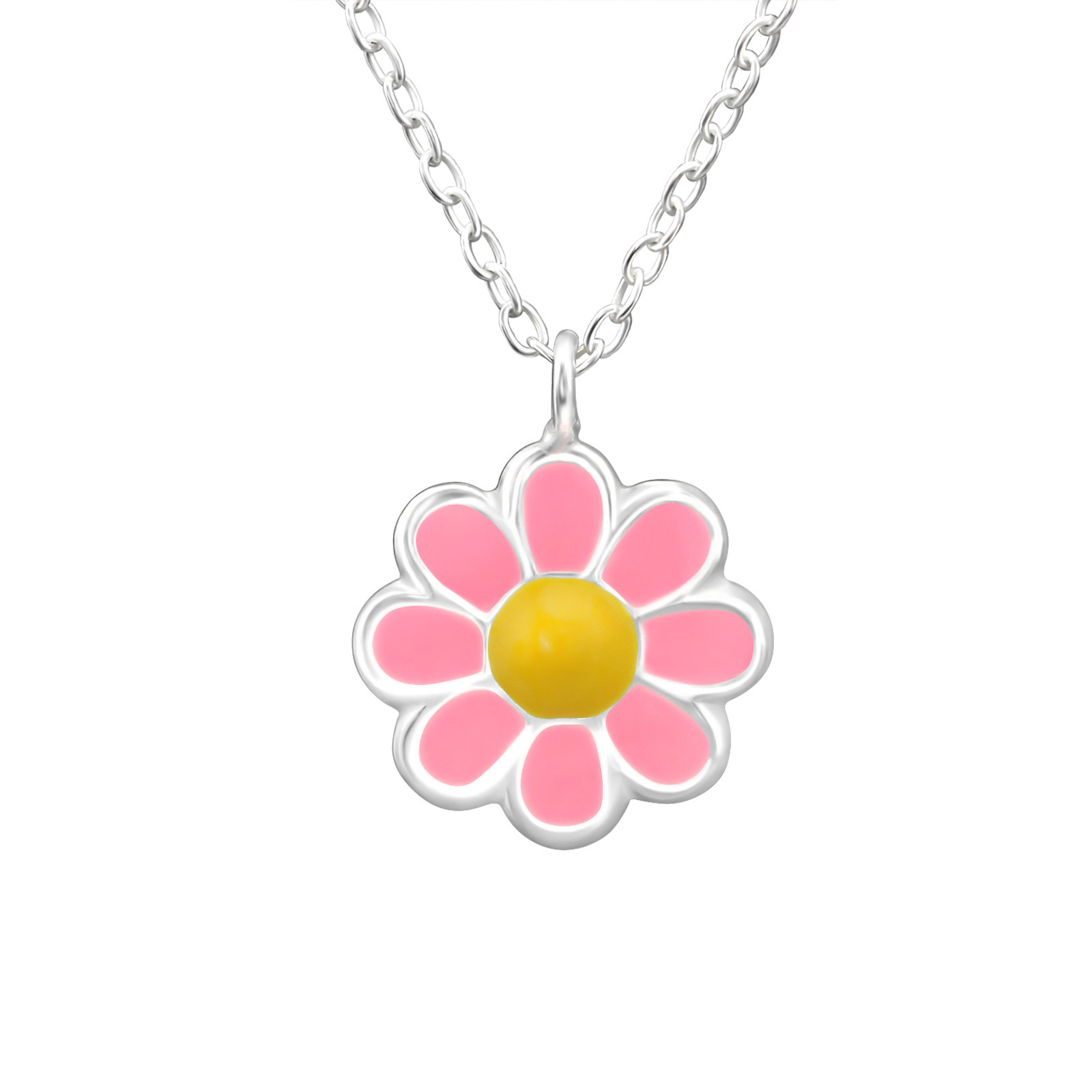 Detský strieborný náhrdelník kvetinka-211773-31