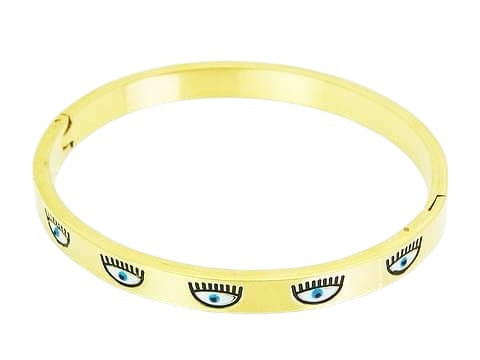 Dámsky oceľový náramok Evil eye-311711-38