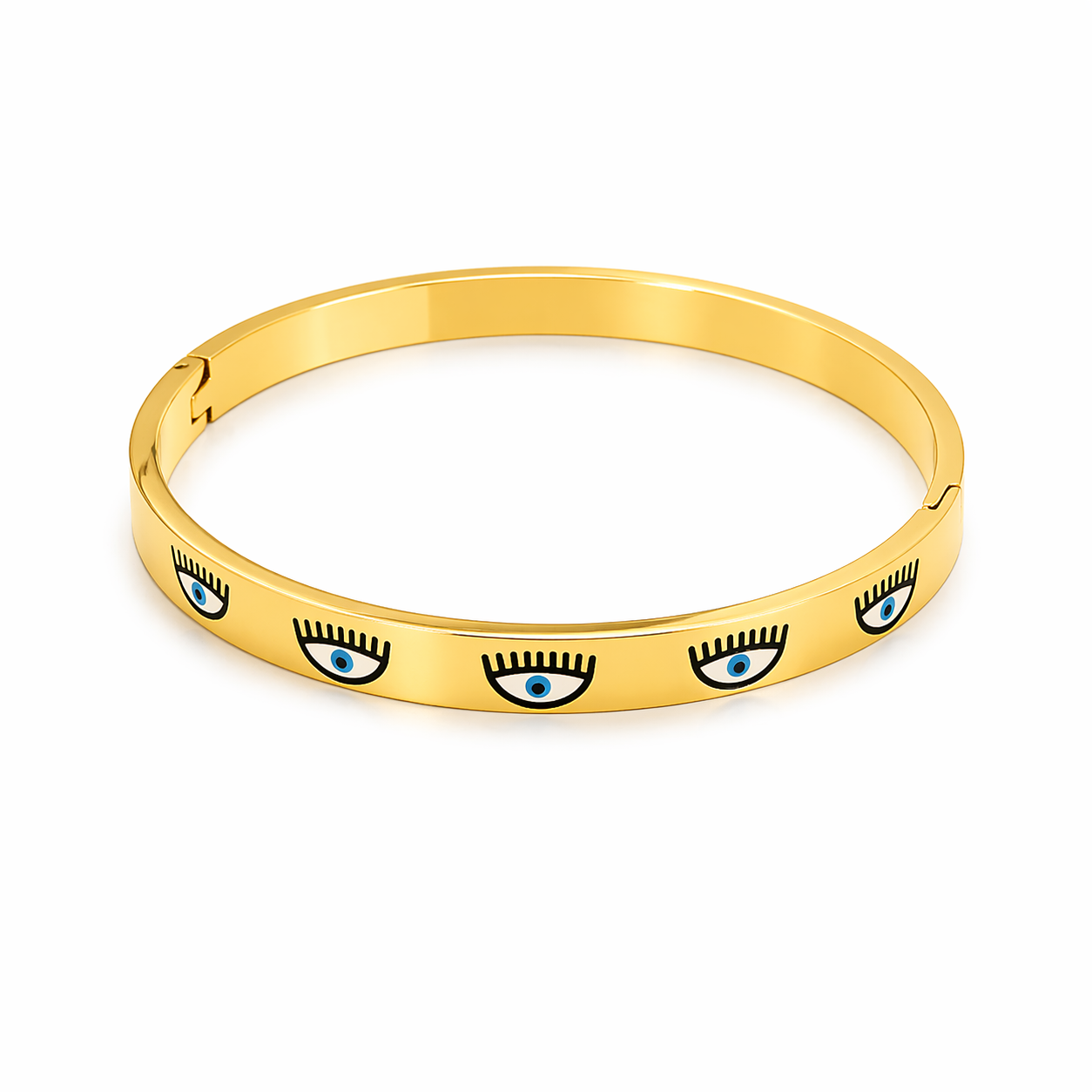 Dámsky oceľový náramok Evil eye-311711-39