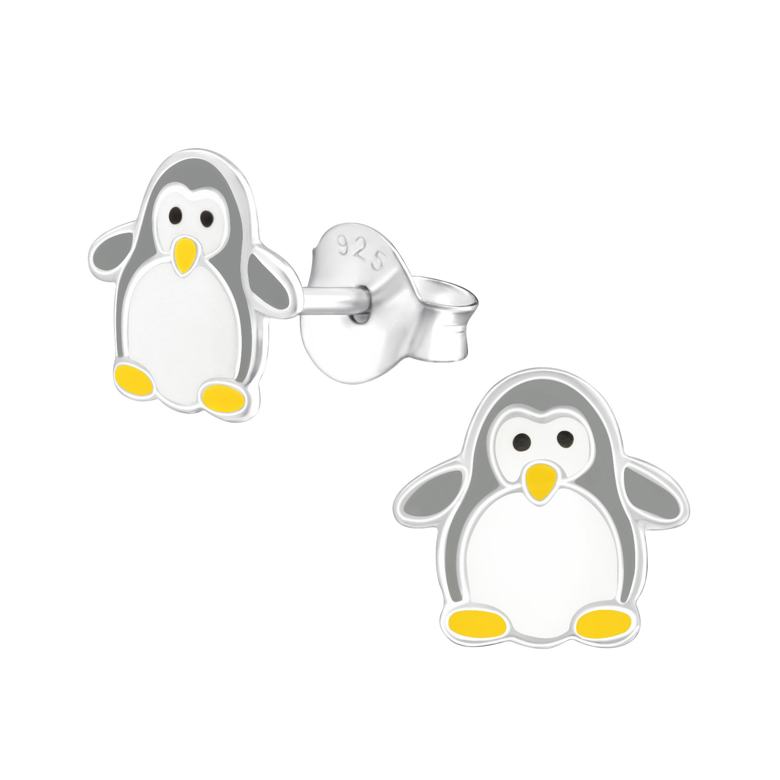 Detské strieborné náušnice tučniak-223530-34