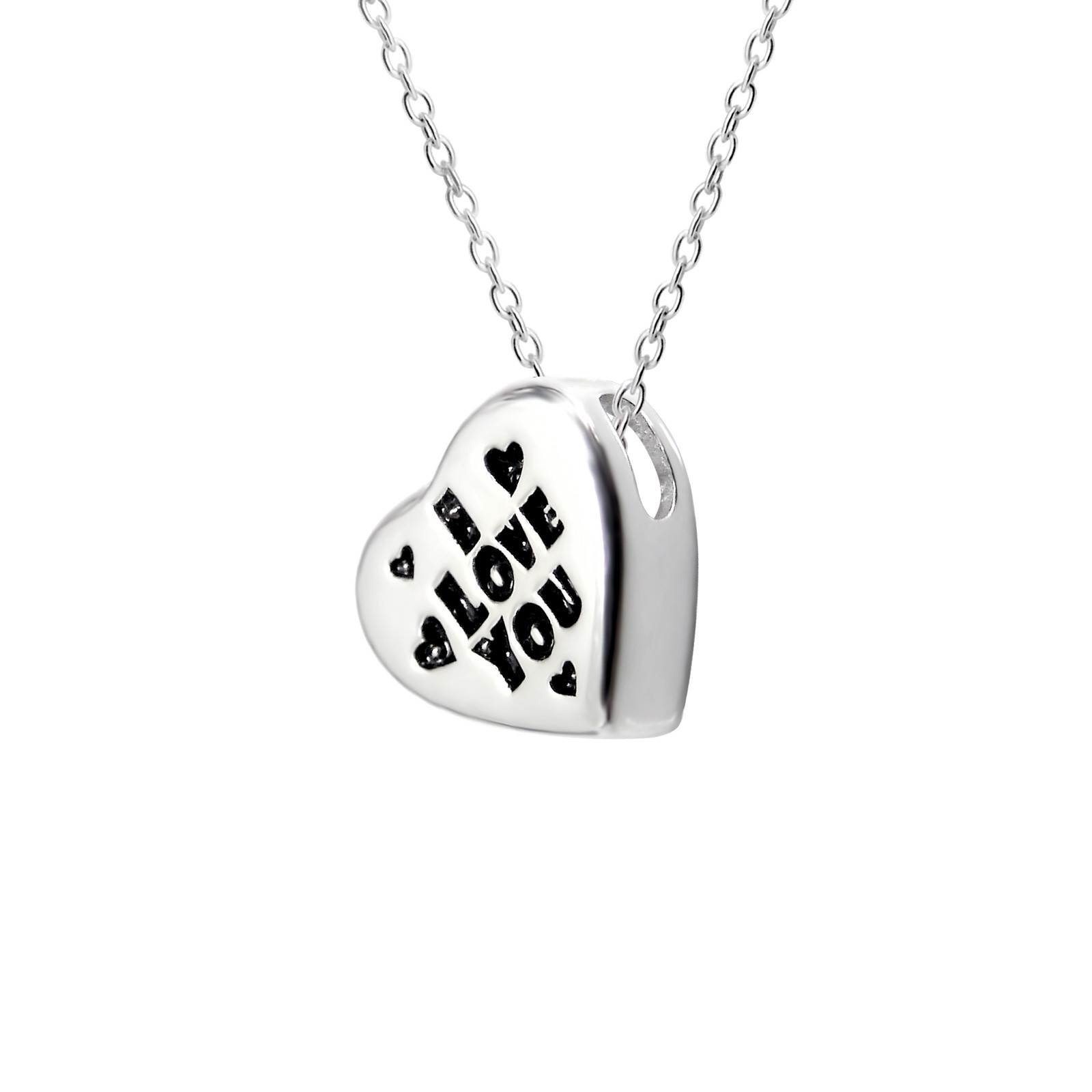 Strieborný náhrdelník so srdce-182409-31