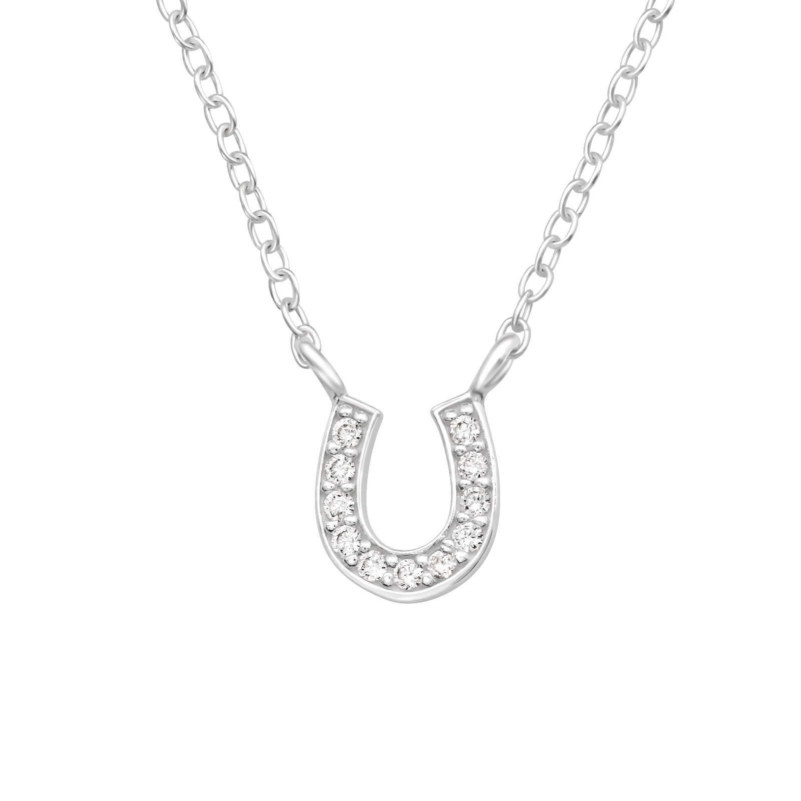 Strieborný náhrdelník podkova-271804-36