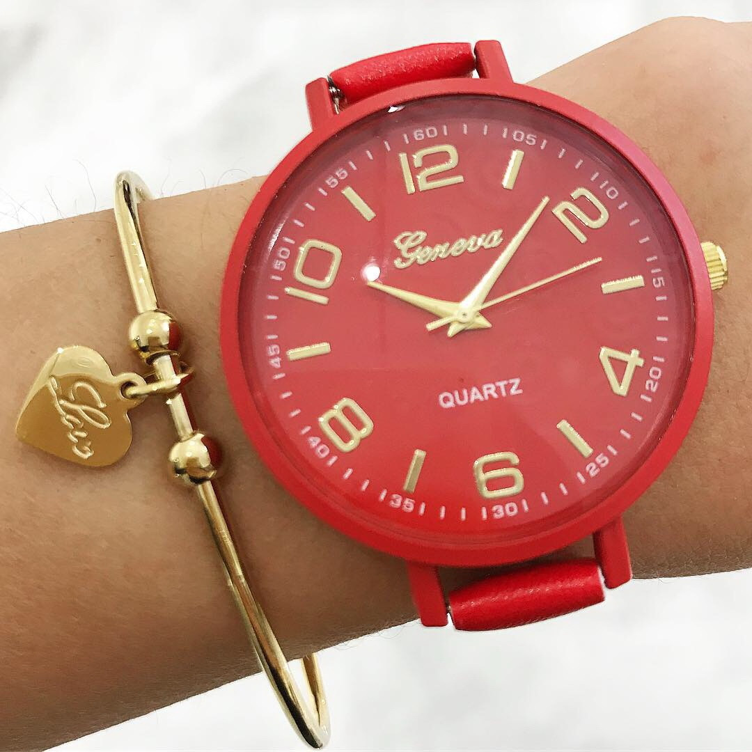 Červené dámske hodinky-165909-31
