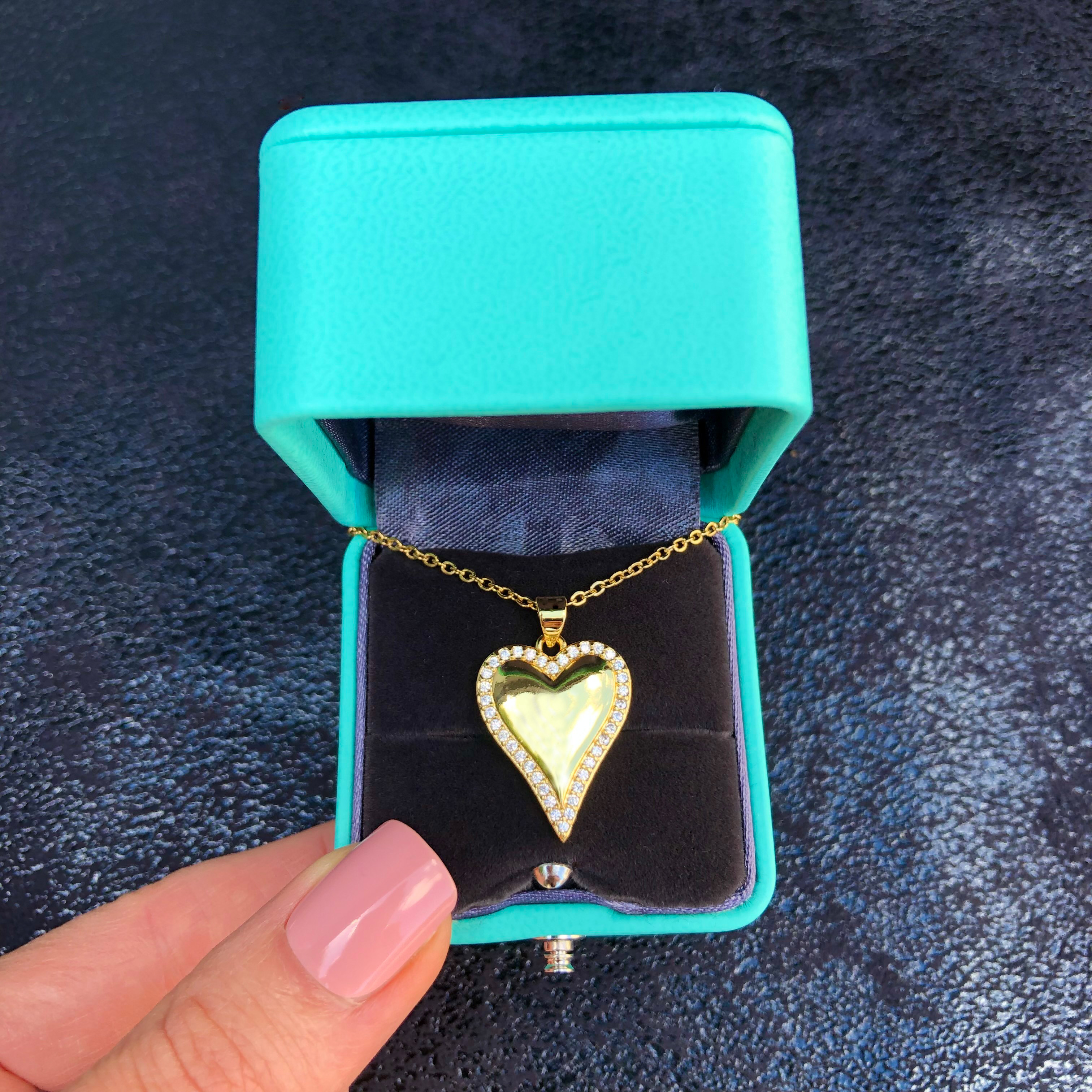 Oceľový náhrdelník s príveskom srdce-265703-31