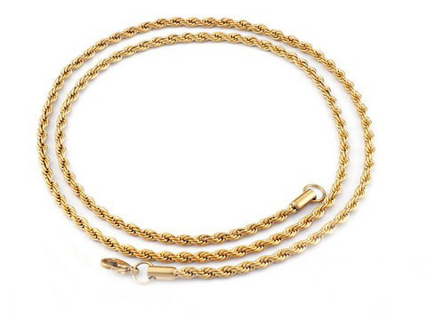 Pozlátená oceľová retiazka-196552-31