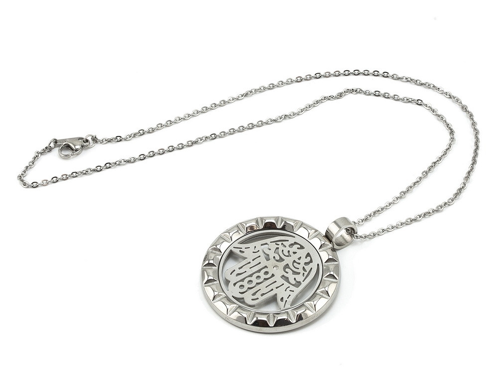 Oceľový prívesok s retiazkou    