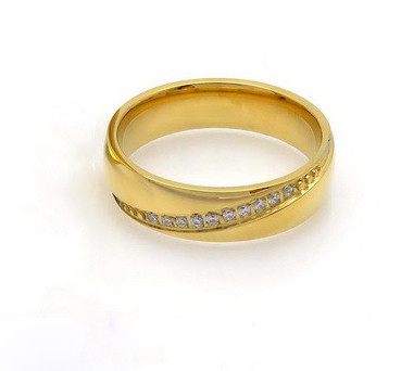 Dámska obrúčka pozlátená-324088-32