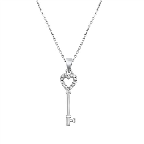 Strieborný náhrdelník kľúč-292855-31