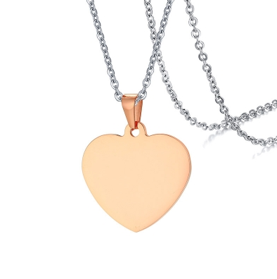 Oceľový náhrdelník so srdce-203793-31