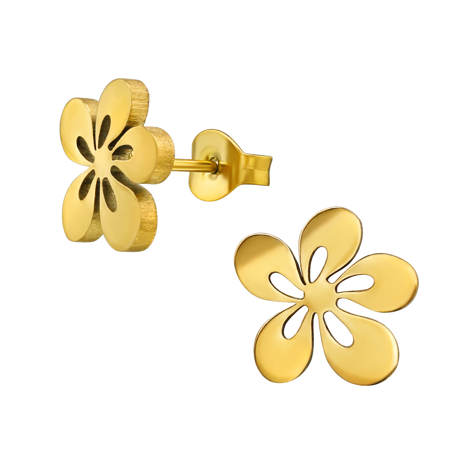 Oceľové náušnice kvet-313704-37