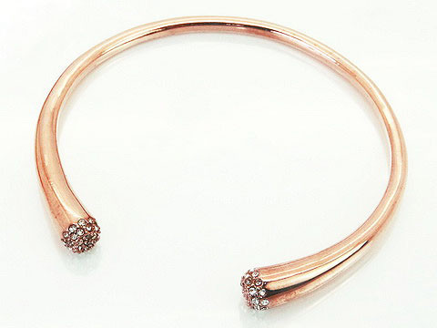Pevný dámsky oceľový náramok rose-303810-31