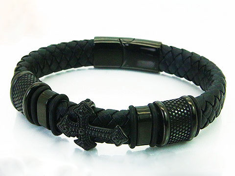 Pánsky kožený náramok-276985-31