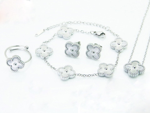 Dámska oceľová súprava s prsteňom Olivia-322226-31