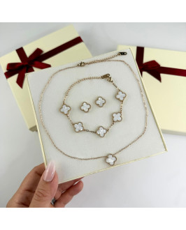 Dámska oceľová súprava s krabičkou Olivia