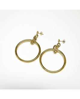 Dámske oceľové náušnice kruhy 