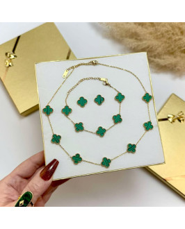 Dámska oceľová súprava s krabičkou Olivia