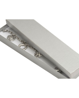 Sivá papierová darčeková krabička