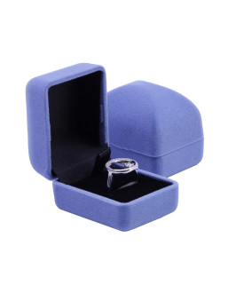 Semišová krabička modrá