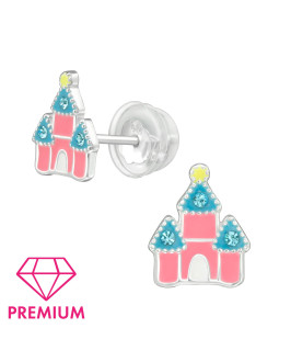 Strieborné náušnice zámok