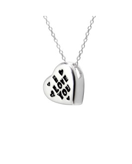 Strieborný náhrdelník so srdce