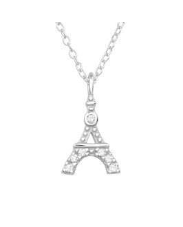Strieborný náhrdelník Paris