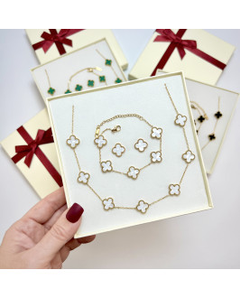 Dámska oceľová súprava s krabičkou Olivia