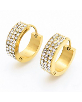 Kruhové náušnice pozlátené