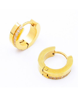 Kruhové náušnice pozlátené