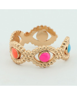 Nastaviteľný oceľový prsteň BOHO