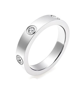 Oceľový prsteň pozlátený