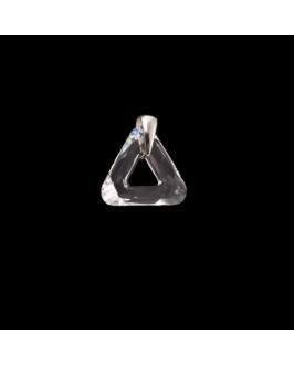 Strieborný prívesok trojuholník Swarovski
