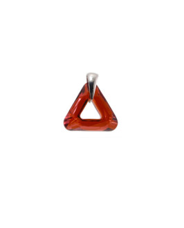 Strieborný prívesok trojuholník Swarovski