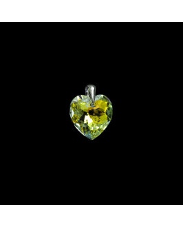 Strieborný prívesok srdiečko Swarovski