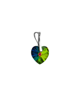 Strieborný prívesok srdiečko   Swarovski