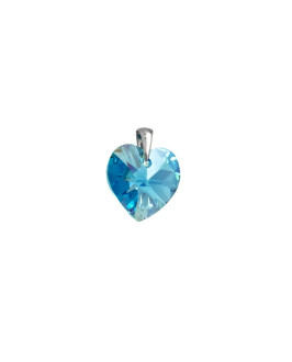 Strieborný prívesok srdiečko Swarovski