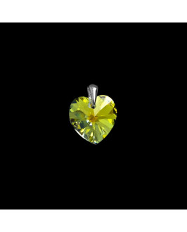 Strieborný prívesok srdiečko Swarovski