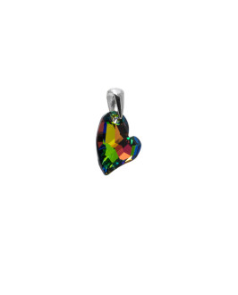 Strieborný prívesok srdiečko swarovski