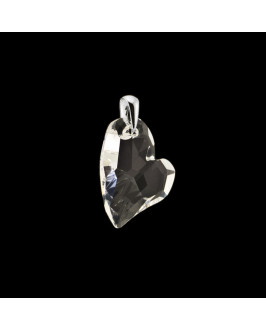 Strieborný prívesok srdiečko Swarovski