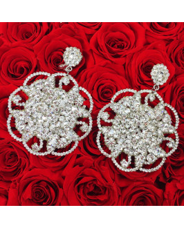 Giuliett Fiorella Czech Crystal Silver