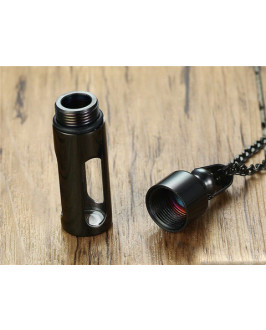 Pánsky oceľový prívesok kapsula