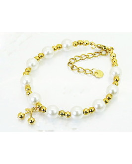 Dámsky perlový náramoks príveskom 