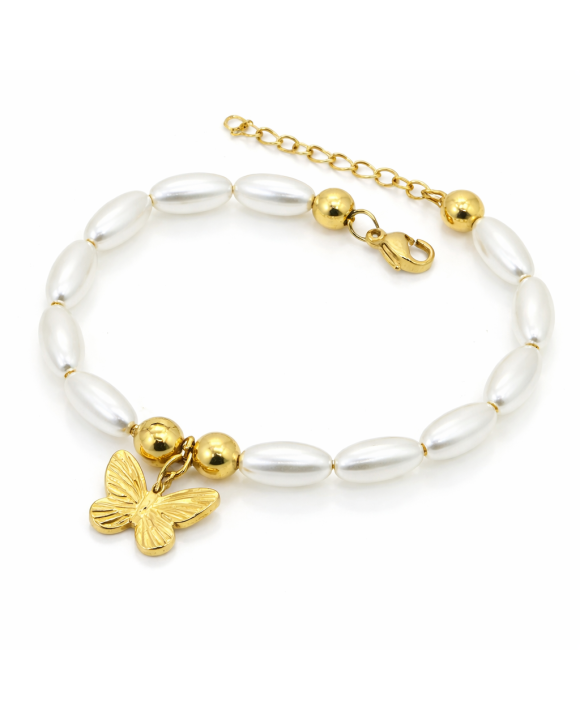 Dámsky perlový náramoks príveskom-321941-20