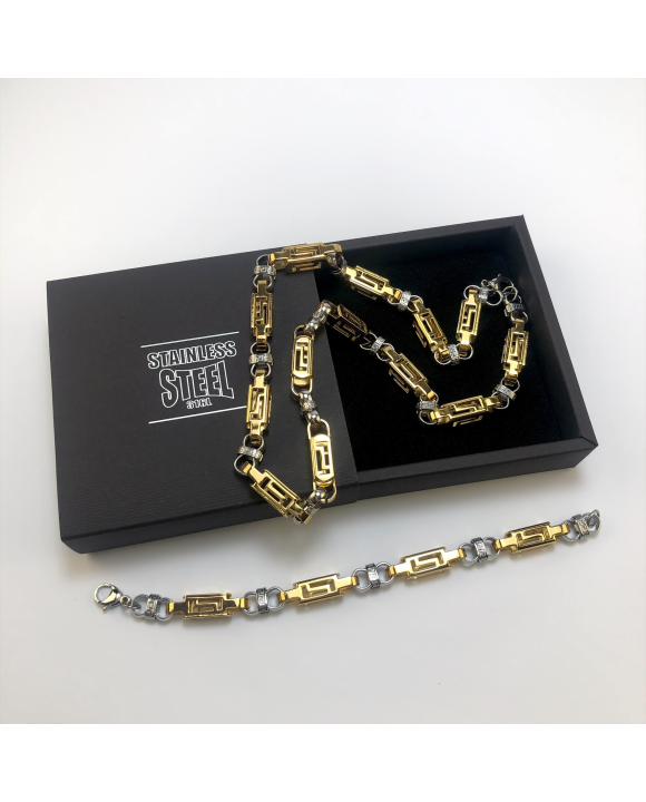 Pánska oceľová súprava-208514-20