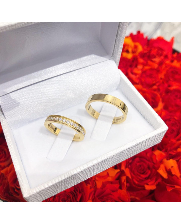 Pozlátená pánska obrúčka-213813-20