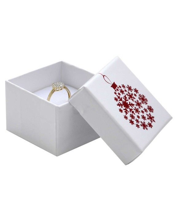Darčeková krabička biela vianočná-313859-20